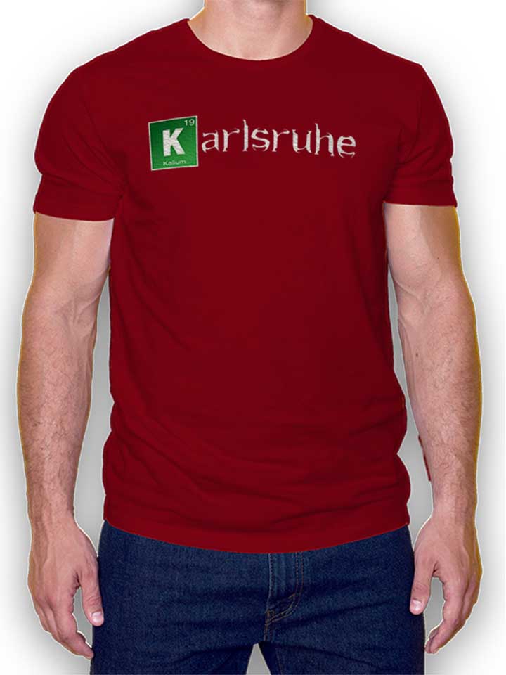 karlsruhe-t-shirt bordeaux 1