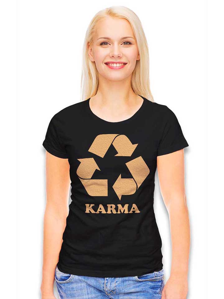 karma-recycle-damen-t-shirt schwarz 2
