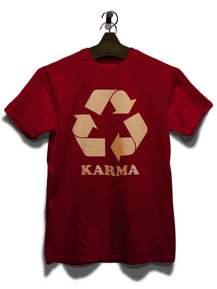karma-recycle-t-shirt bordeaux 3