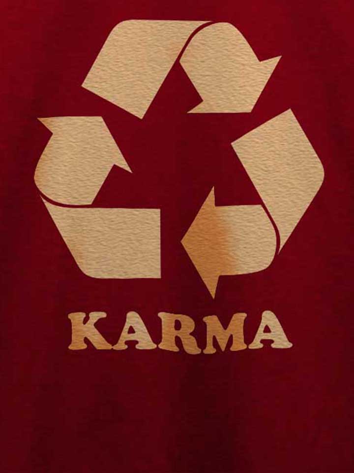 karma-recycle-t-shirt bordeaux 4