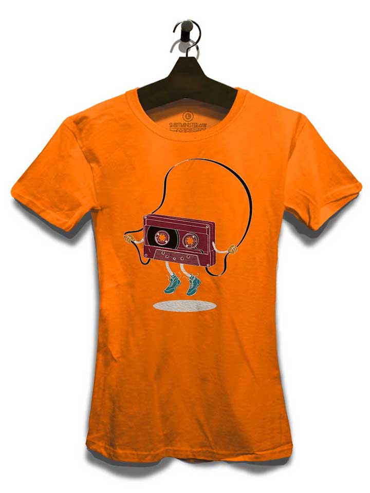 kassette-jumping-rope-damen-t-shirt orange 3