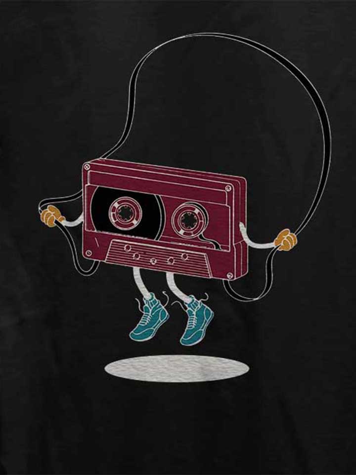 kassette-jumping-rope-damen-t-shirt schwarz 4