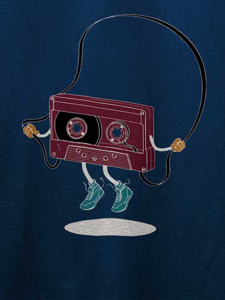 kassette-jumping-rope-t-shirt dunkelblau 4