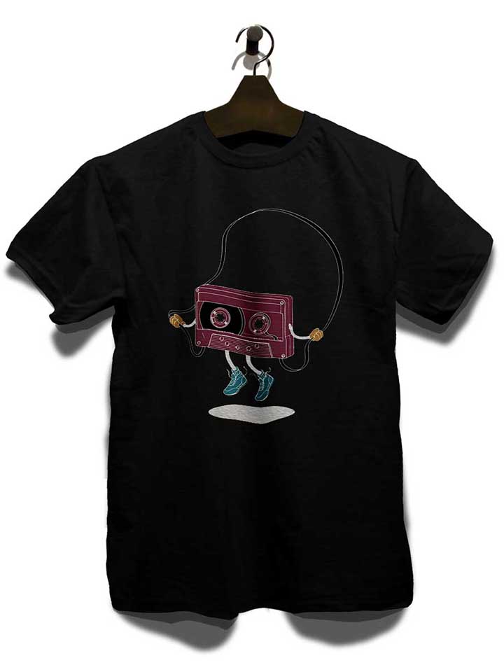 kassette-jumping-rope-t-shirt schwarz 3
