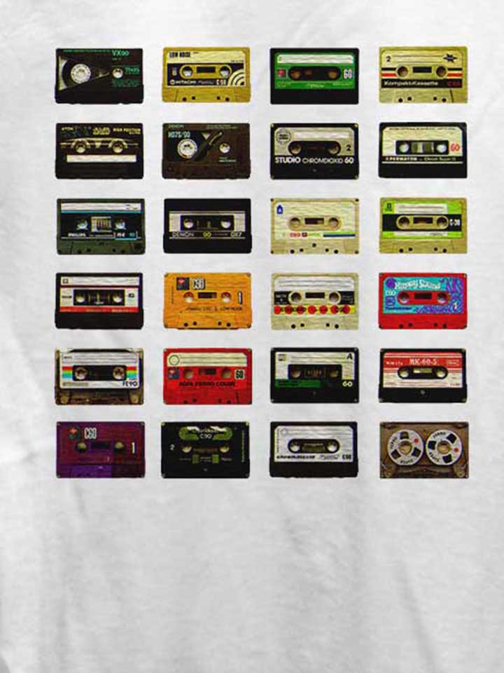 kassetten-damen-t-shirt weiss 4