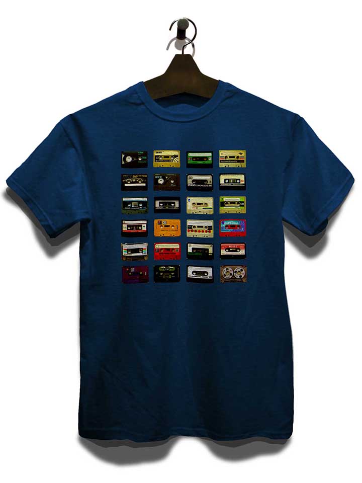 kassetten-t-shirt dunkelblau 3