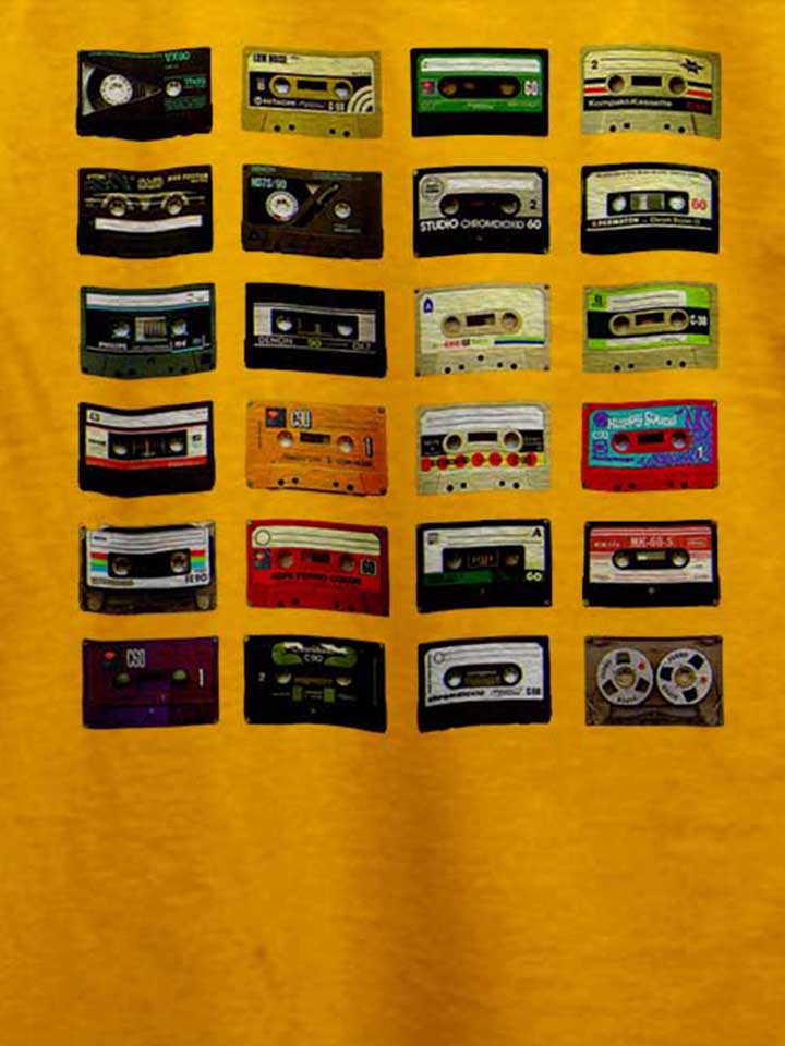 kassetten-t-shirt gelb 4