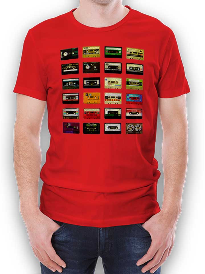 Kassetten T-Shirt rouge L