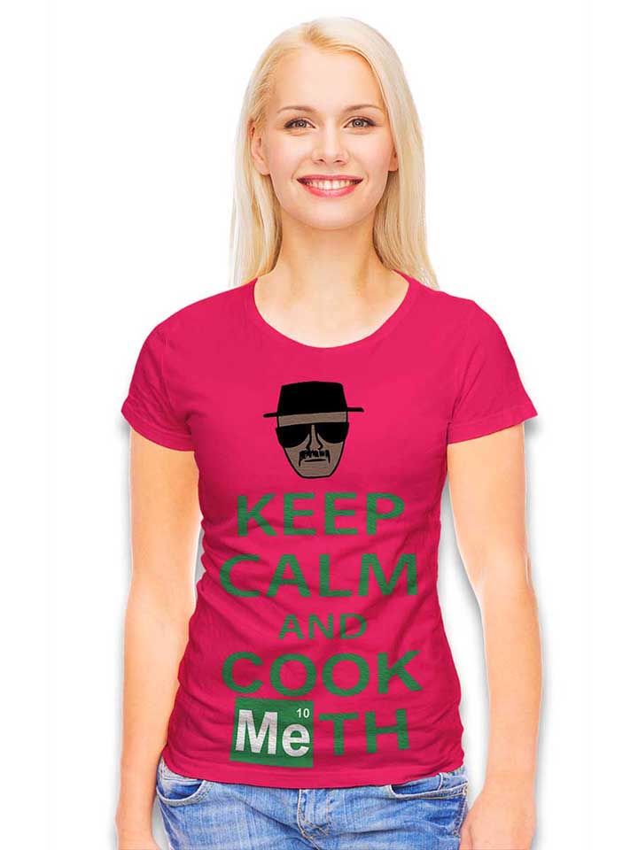 keep-calm-and-cook-meth-damen-t-shirt fuchsia 2