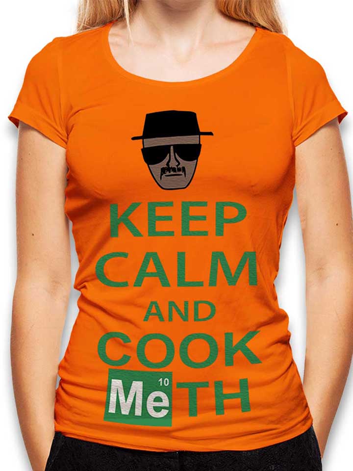 keep-calm-and-cook-meth-damen-t-shirt orange 1
