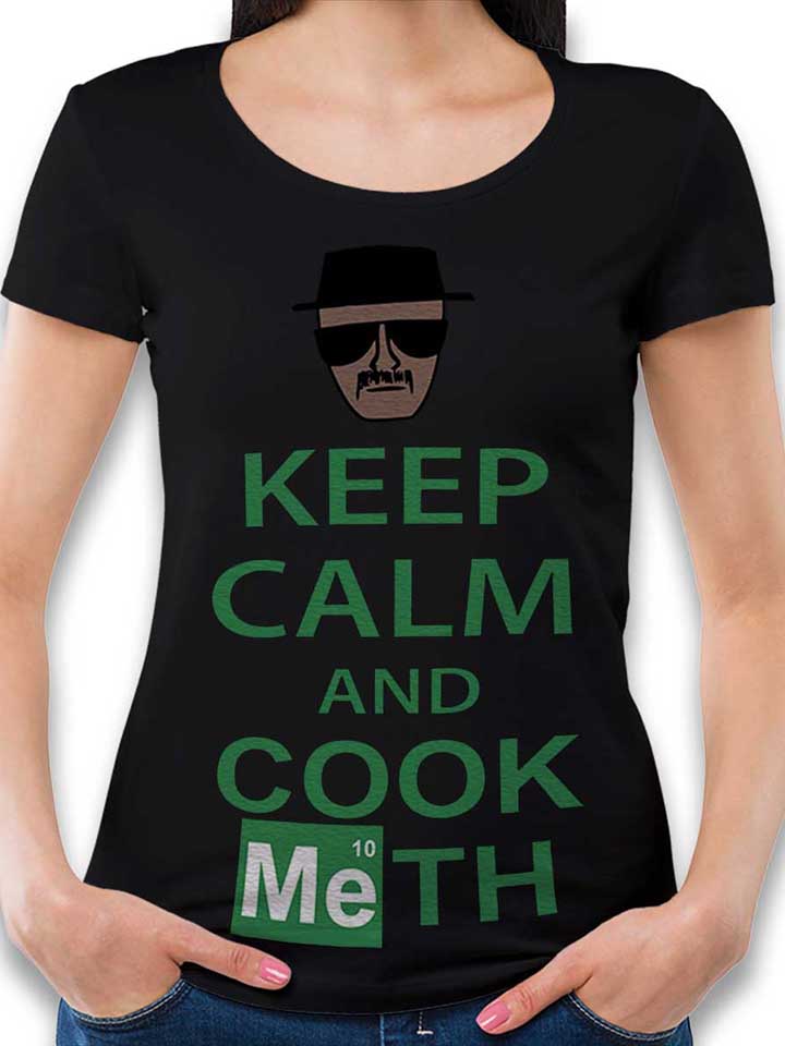 keep-calm-and-cook-meth-damen-t-shirt schwarz 1