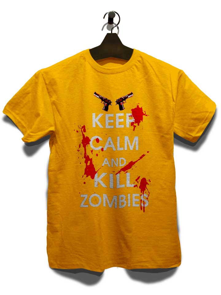 keep-calm-and-kill-zombies-t-shirt gelb 3