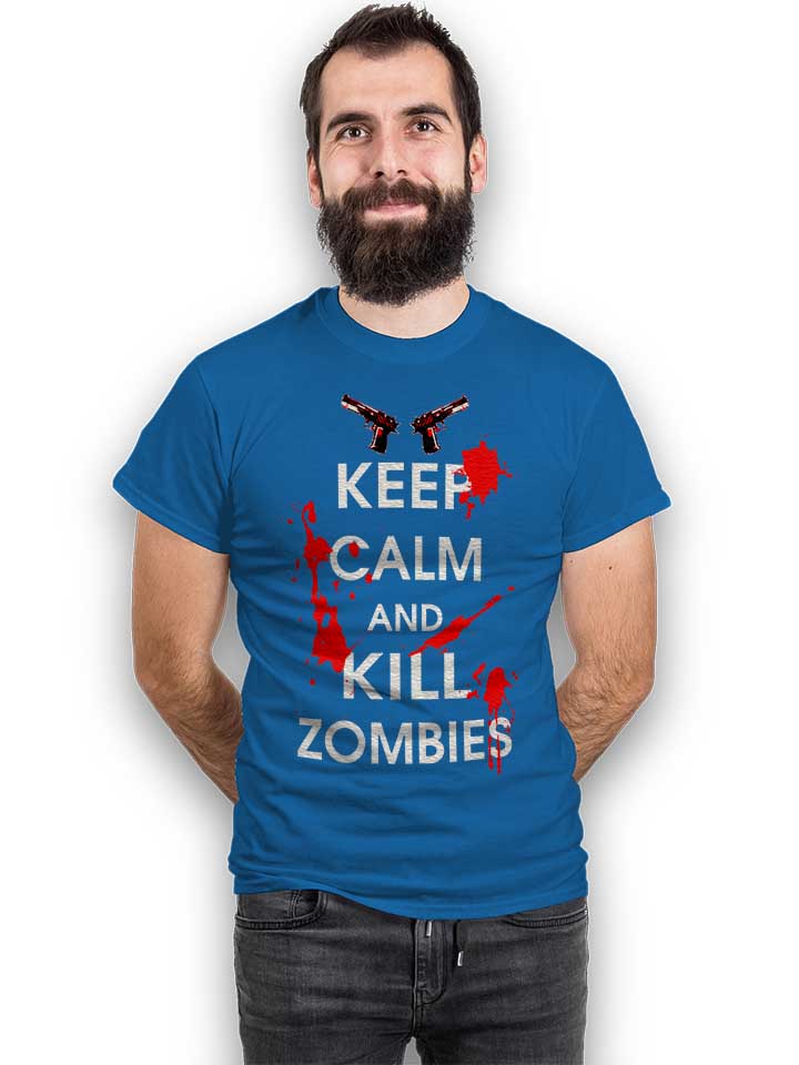 keep-calm-and-kill-zombies-t-shirt royal 2