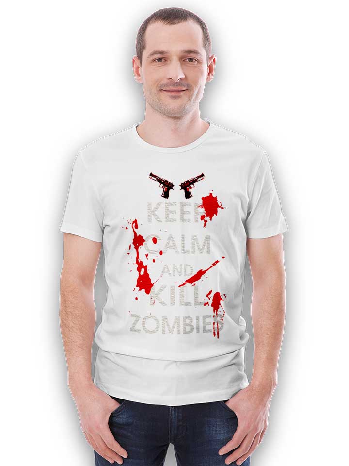 keep-calm-and-kill-zombies-t-shirt weiss 2