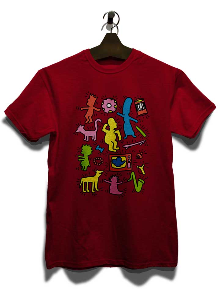 keith-h-simpsons-t-shirt bordeaux 3