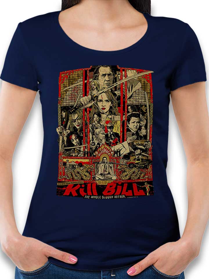 Kill Bill The Whole Bloody Affair Womens T-Shirt deep-navy L