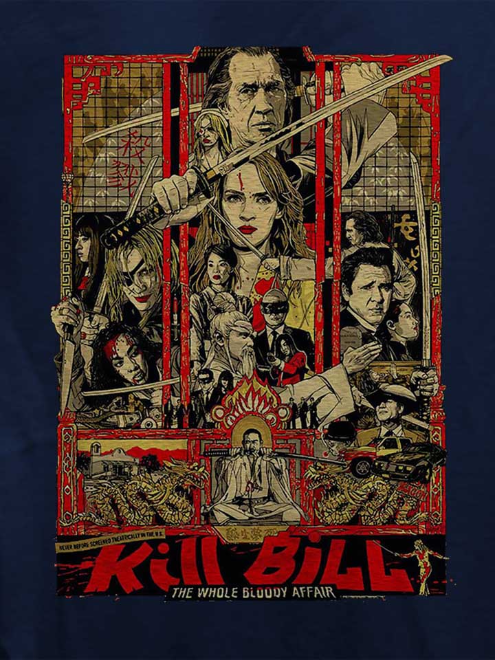 kill-bill-the-whole-bloody-affair-damen-t-shirt dunkelblau 4