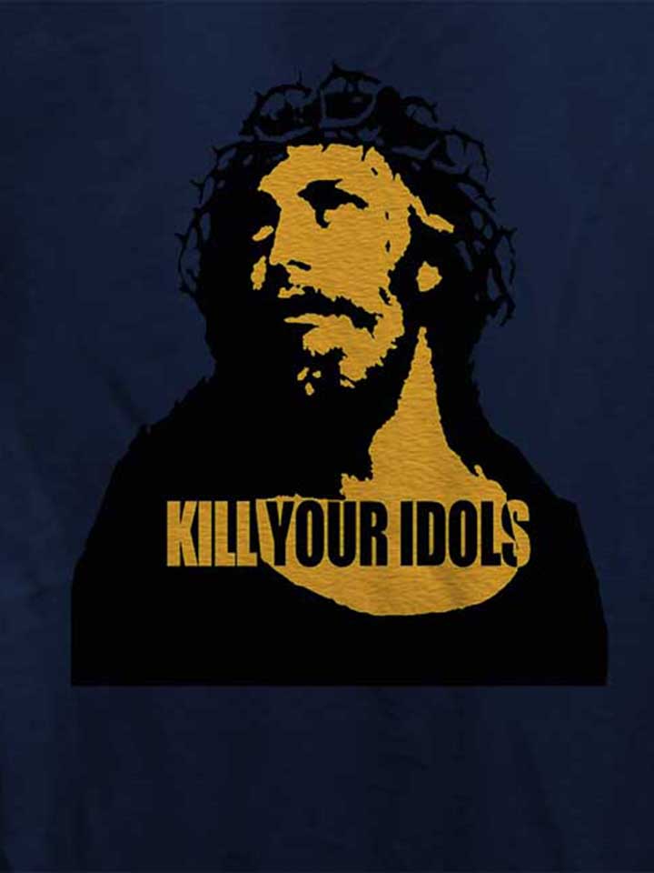 kill-your-idols-damen-t-shirt dunkelblau 4