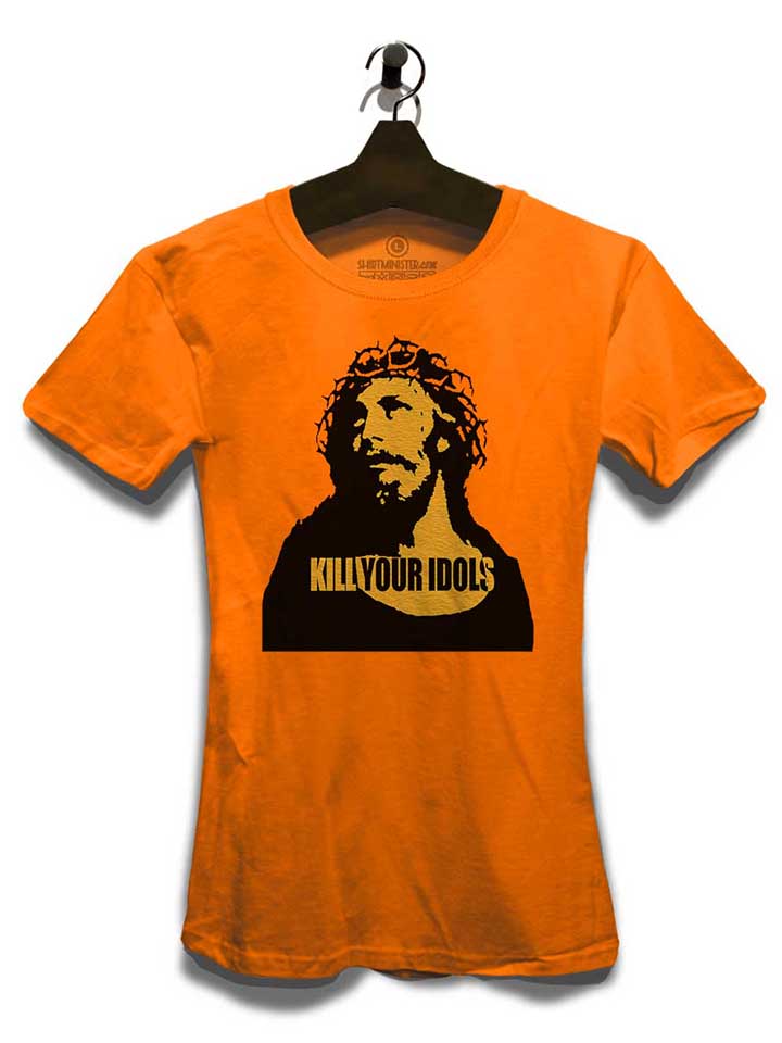 kill-your-idols-damen-t-shirt orange 3