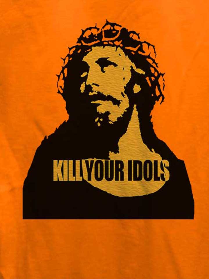 kill-your-idols-damen-t-shirt orange 4