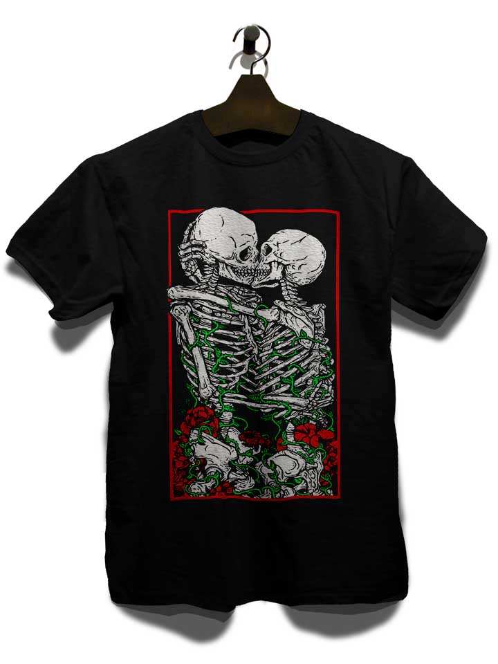 kissing-skelettons-t-shirt schwarz 3