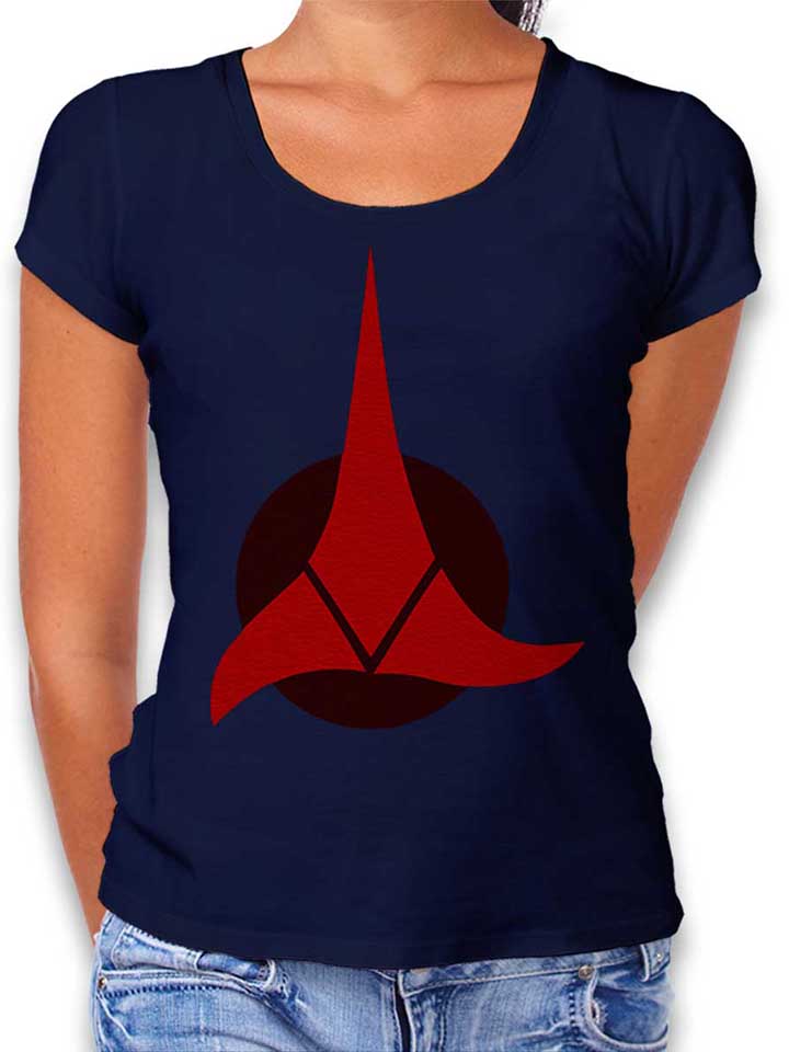 klingon-empire-logo-damen-t-shirt dunkelblau 1