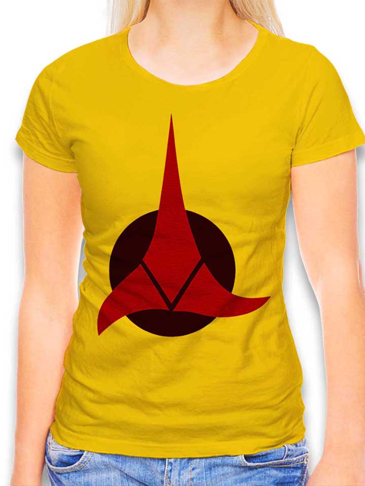 klingon-empire-logo-damen-t-shirt gelb 1