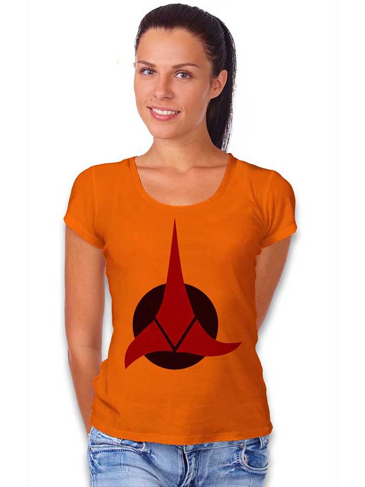 klingon-empire-logo-damen-t-shirt orange 2