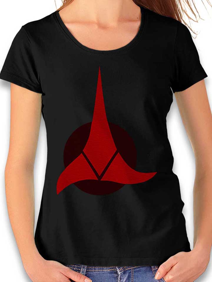 klingon-empire-logo-damen-t-shirt schwarz 1