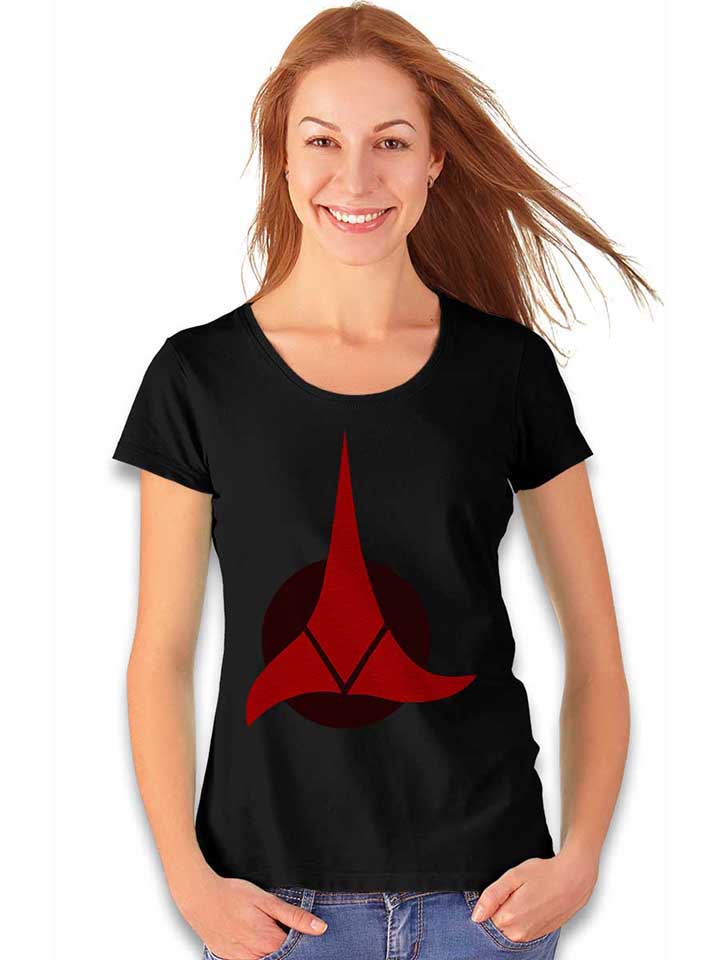 klingon-empire-logo-damen-t-shirt schwarz 2