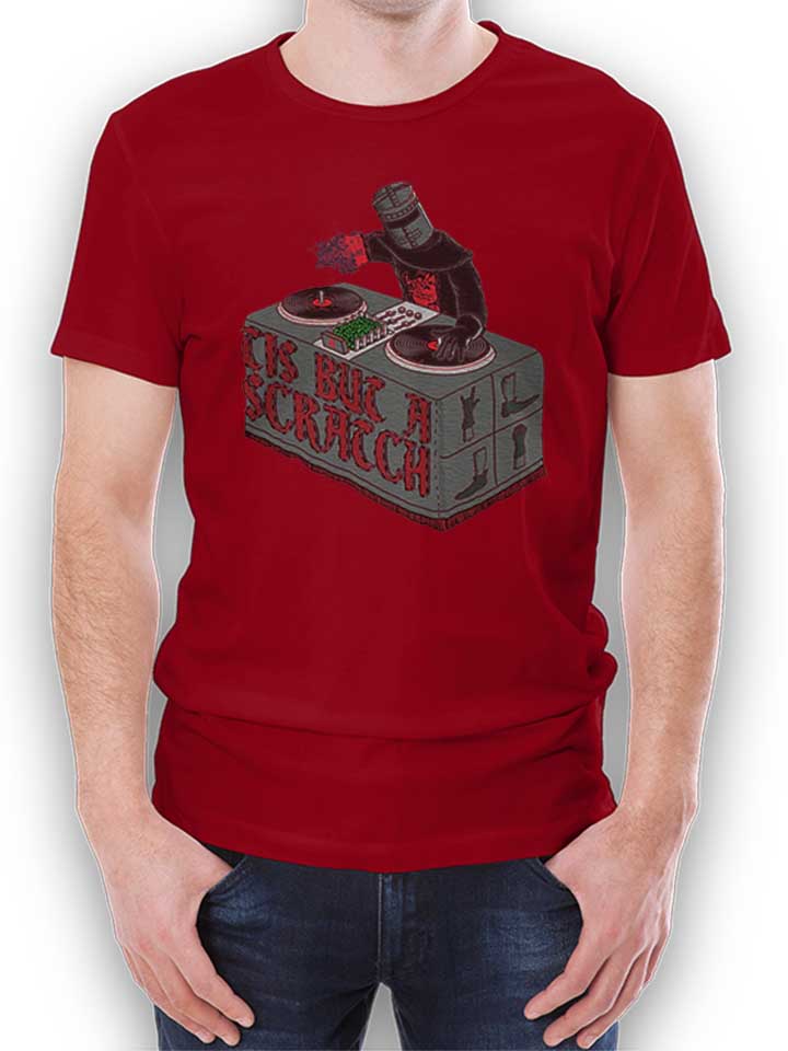 knight-of-the-turntable-t-shirt bordeaux 1