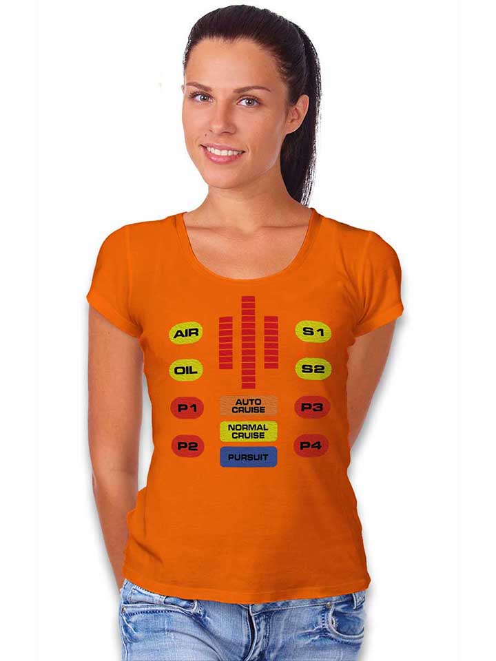 knight-rider-control-damen-t-shirt orange 2