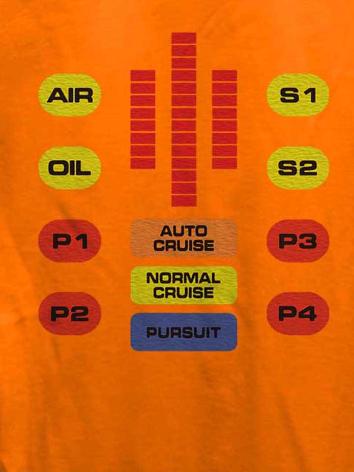 knight-rider-control-damen-t-shirt orange 4