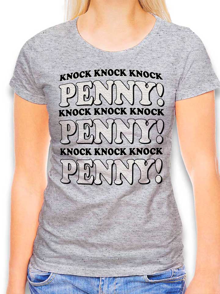 Knock Knock Penny 2 Damen T-Shirt grau-meliert L