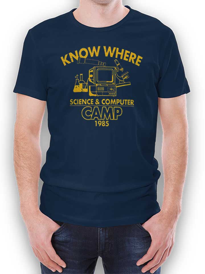 Know Where Camp T-Shirt blu-oltemare L