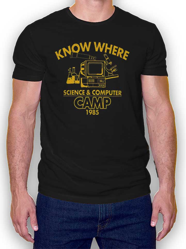 Know Where Camp T-Shirt schwarz L