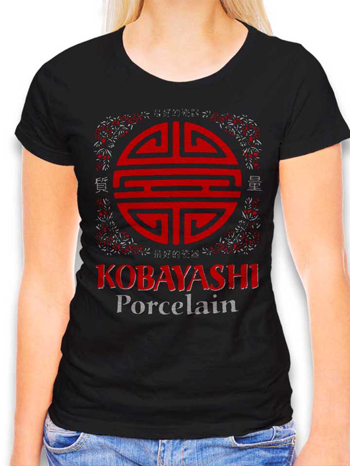 Kobayashi Porcelain T-Shirt Donna nero L