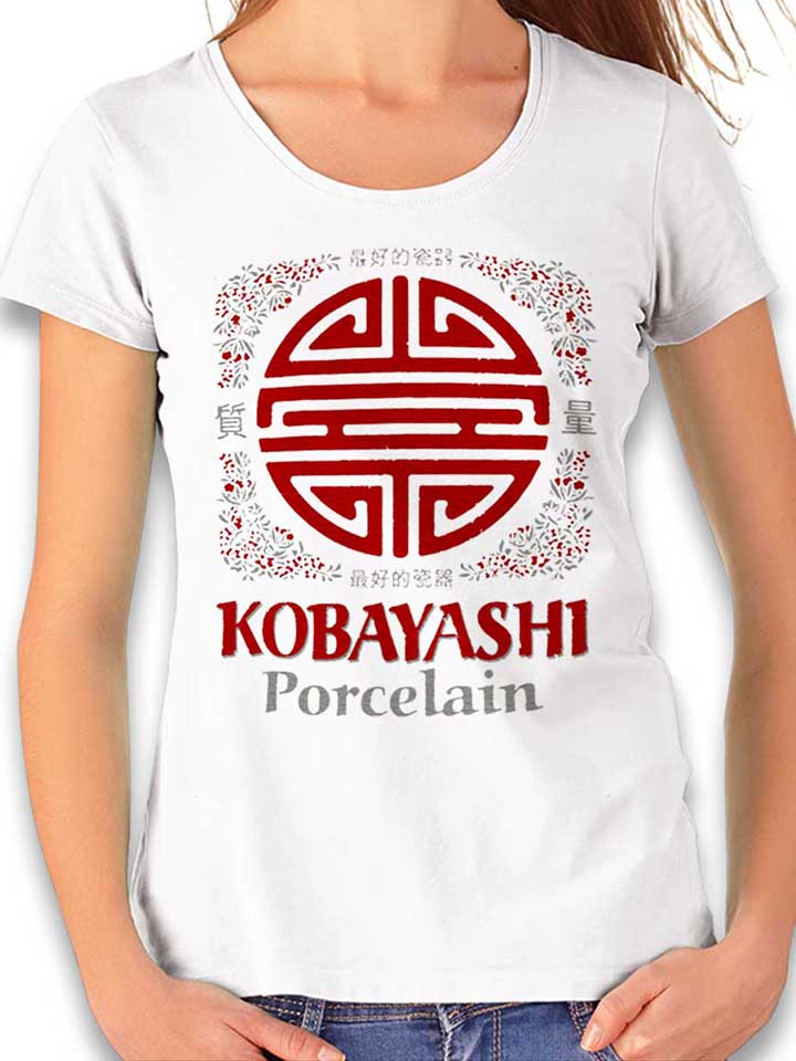 Kobayashi Porcelain Camiseta Mujer blanco L