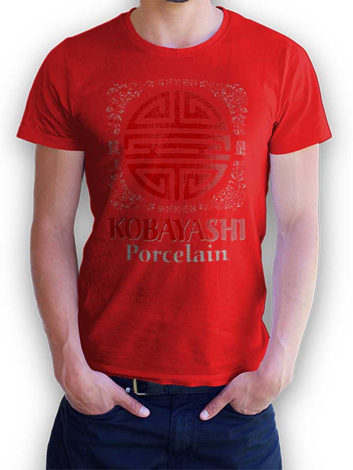 Kobayashi Porcelain Kinder T-Shirt rot 110 / 116