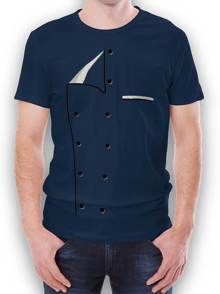 Kochjacke T-Shirt navy L