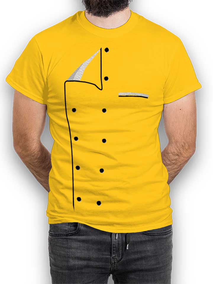 Kochjacke T-Shirt gelb L