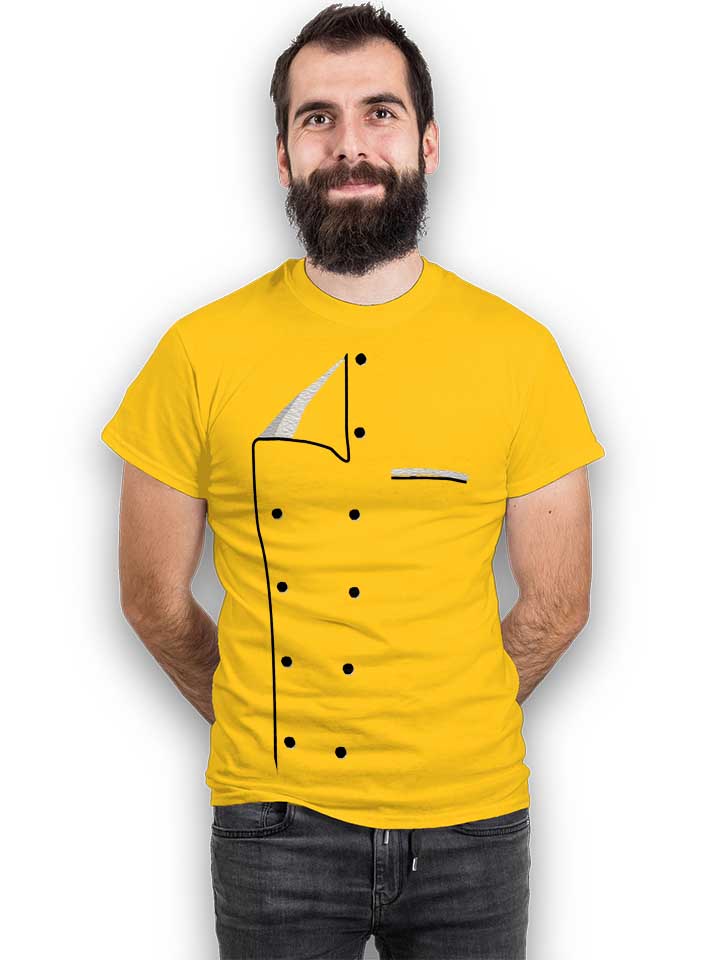 kochjacke-t-shirt gelb 2