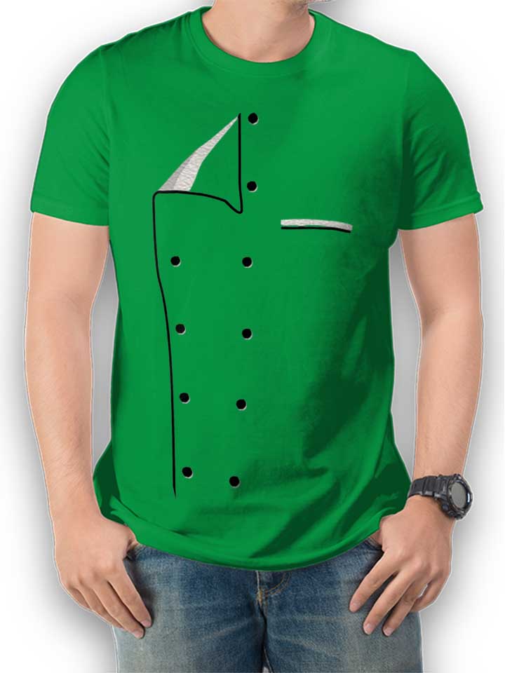 kochjacke-t-shirt gruen 1