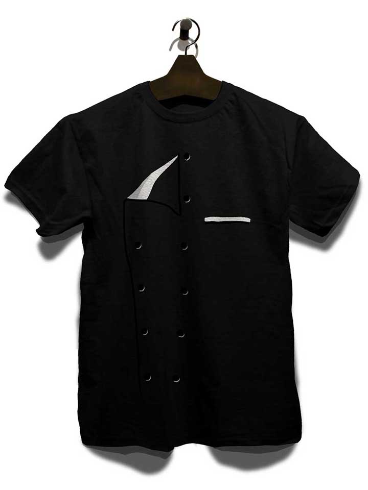 kochjacke-t-shirt schwarz 3