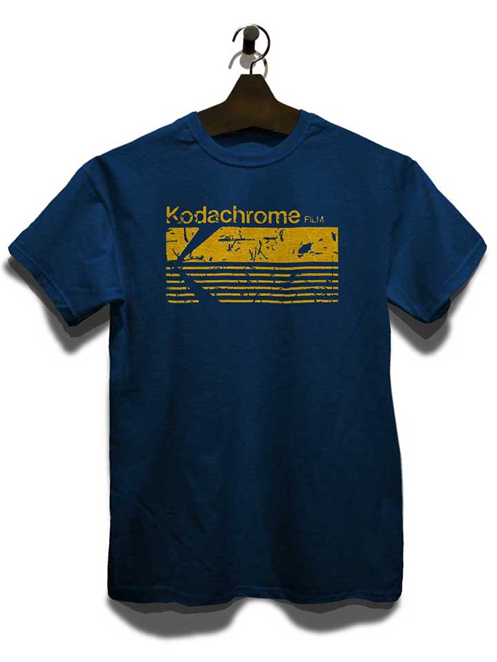 kodachrome-film-vintage-t-shirt dunkelblau 3