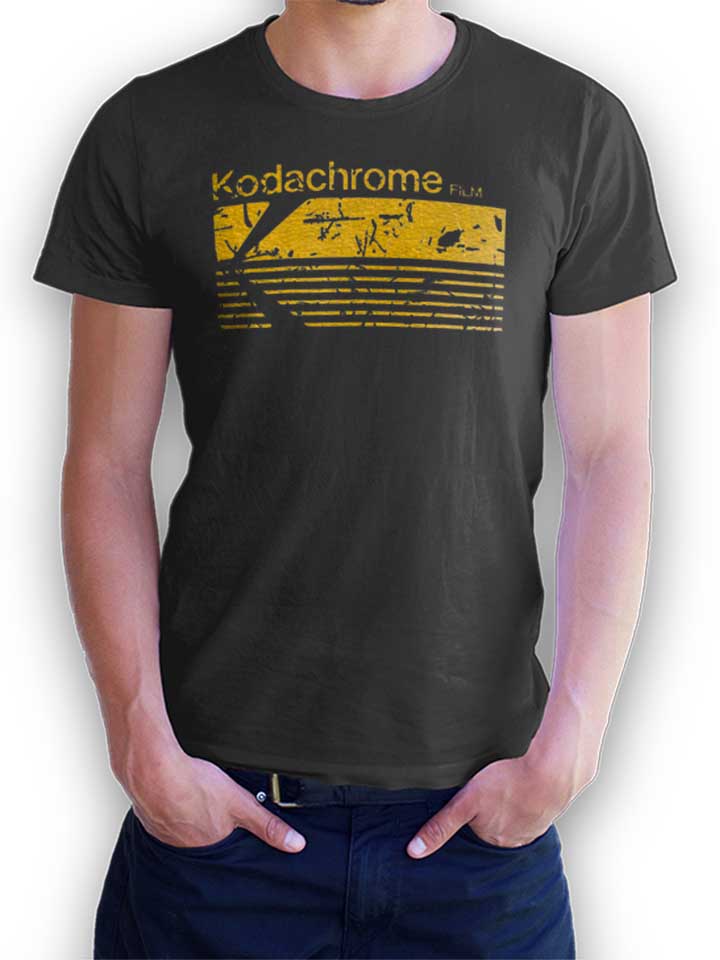 Kodachrome Film Vintage T-Shirt gris-foncé L