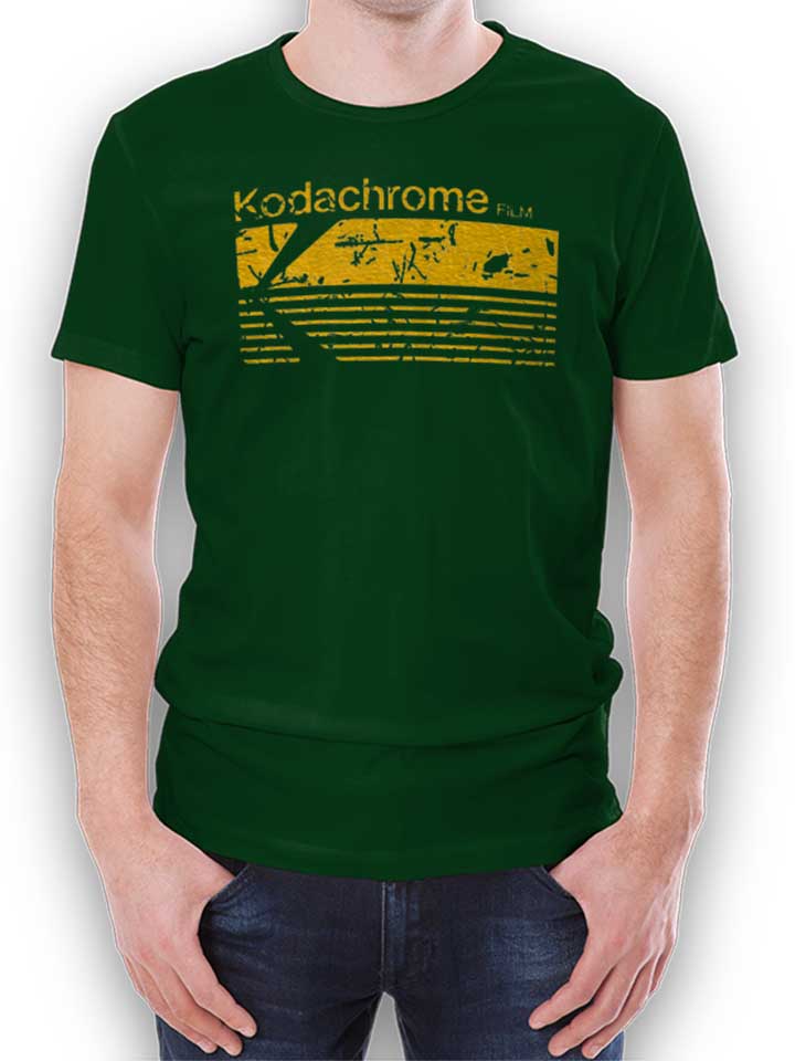 Kodachrome Film Vintage T-Shirt dunkelgruen L