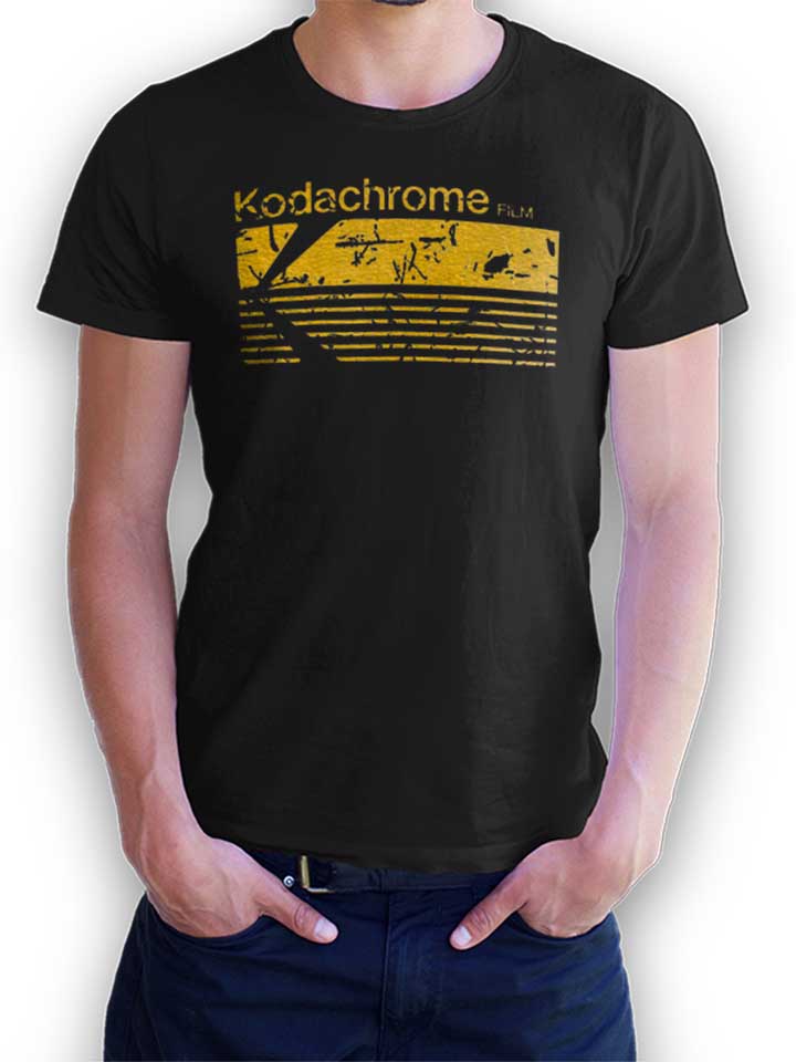 kodachrome-film-vintage-t-shirt schwarz 1