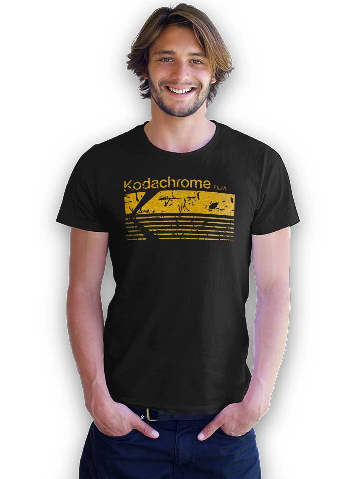 kodachrome-film-vintage-t-shirt schwarz 2