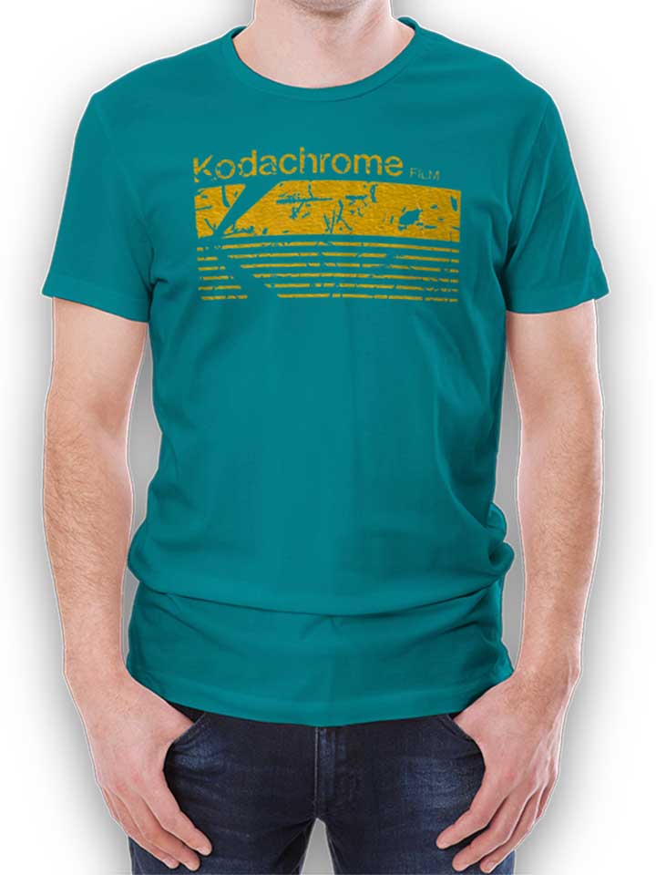 Kodachrome Film Vintage T-Shirt turquoise L